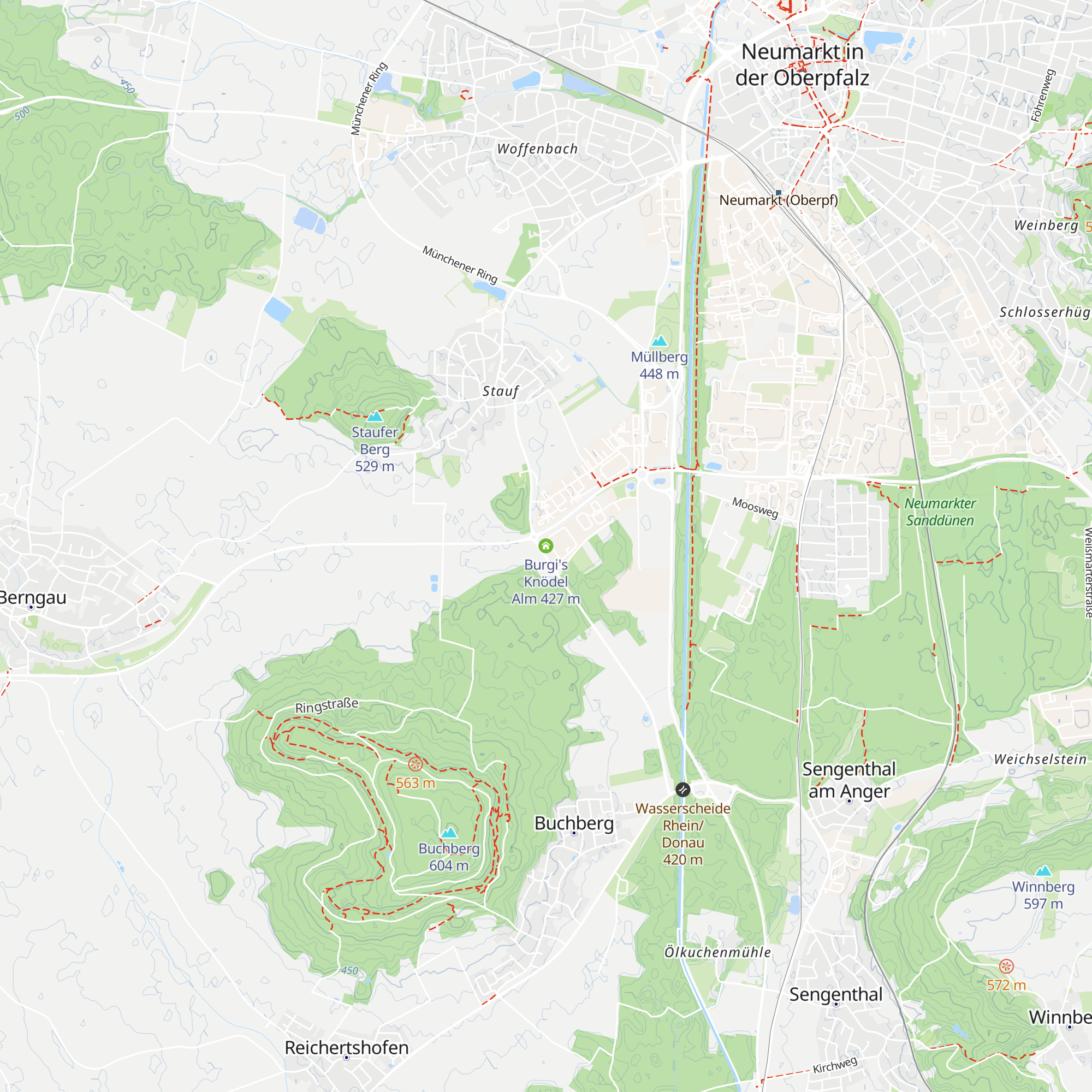Burgi's Knödel Alm map