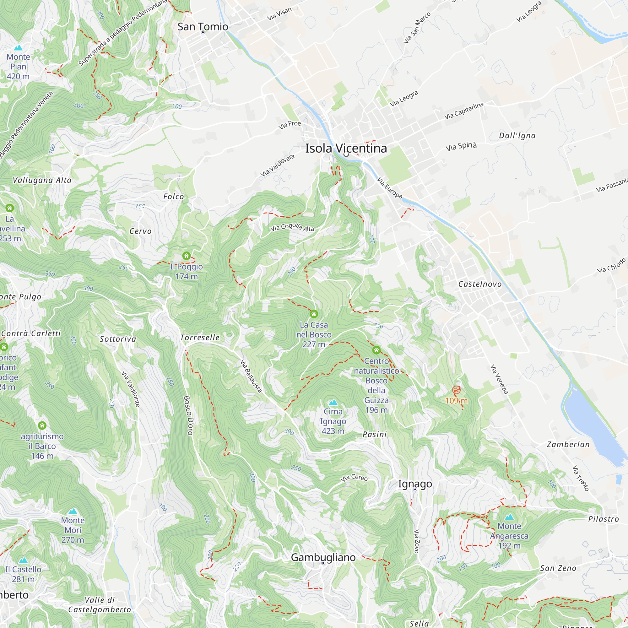 La Casa nel Bosco map