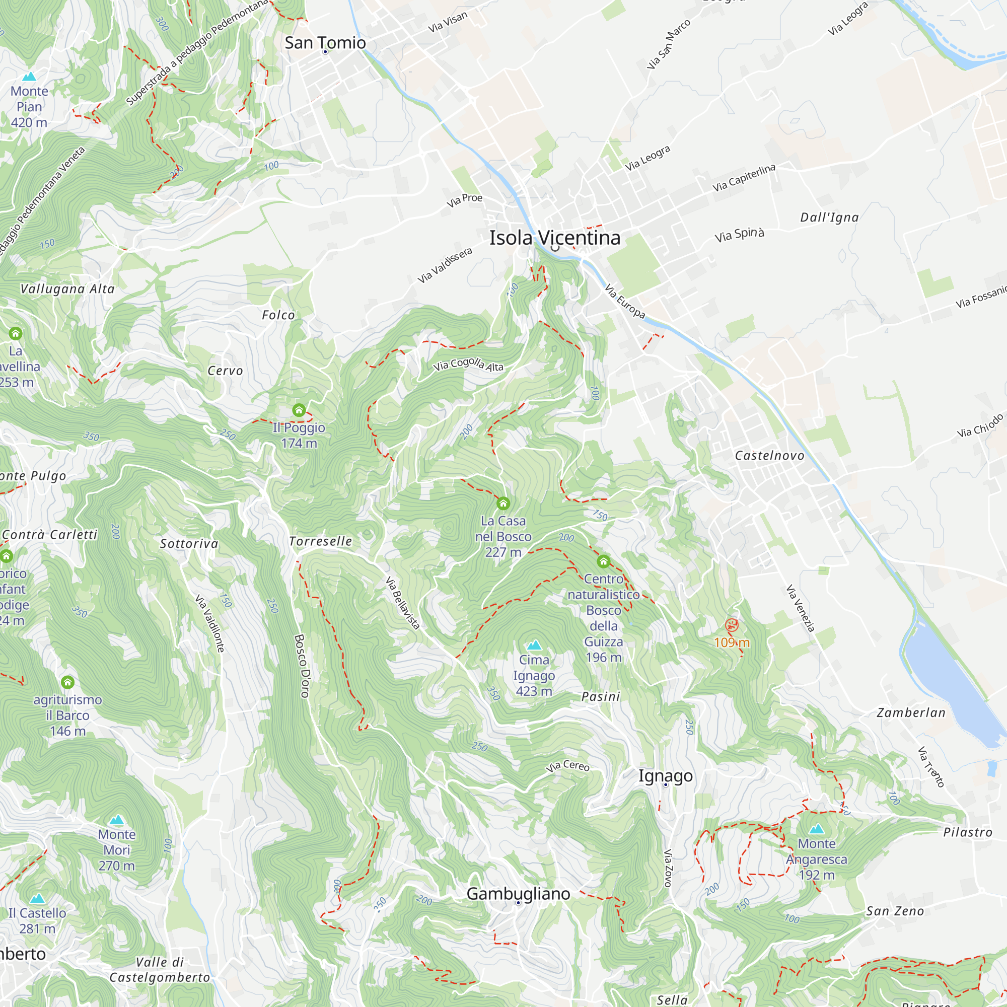 La Casa nel Bosco map