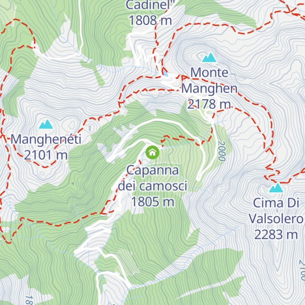 Map of Capanna dei camosci