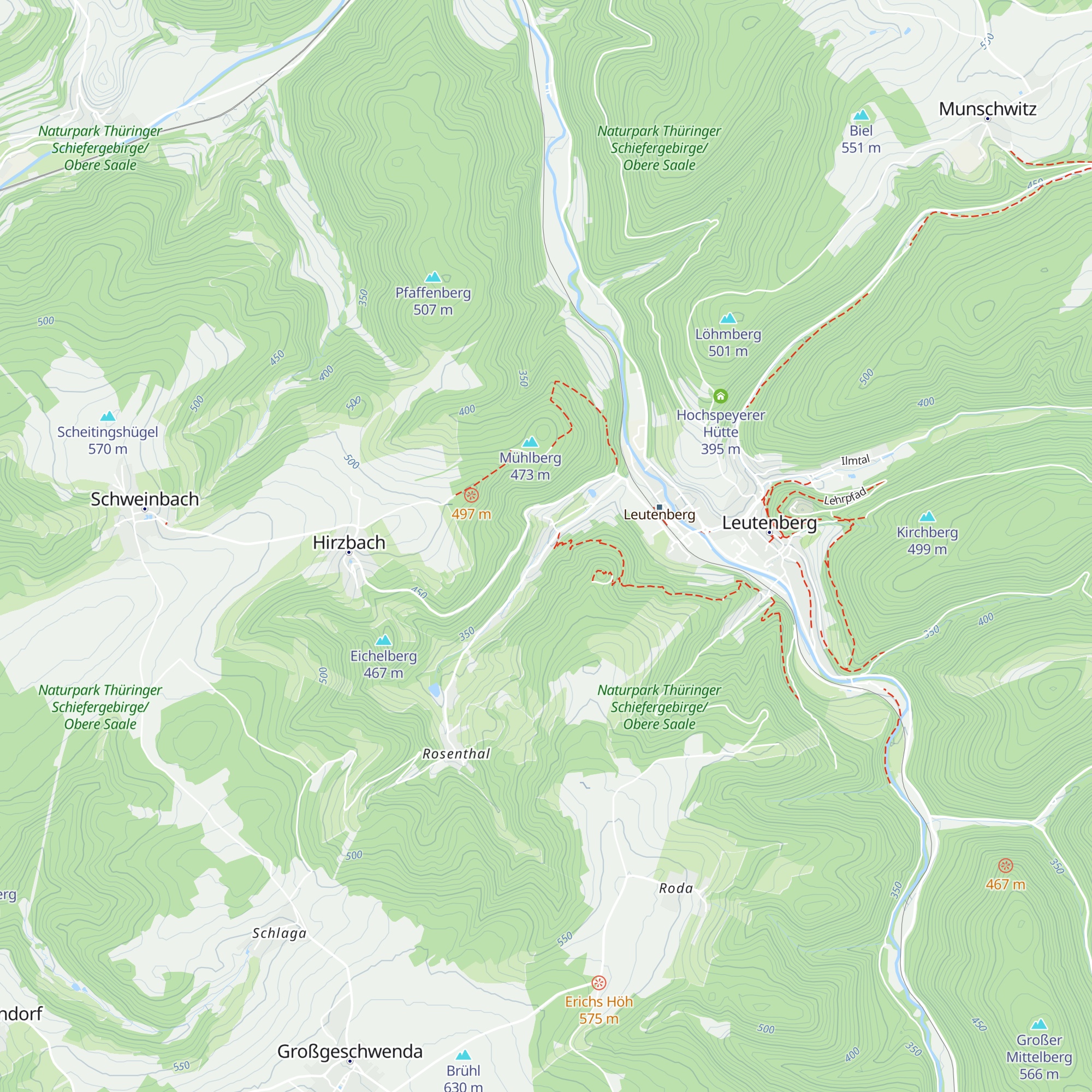 Unterhütte map