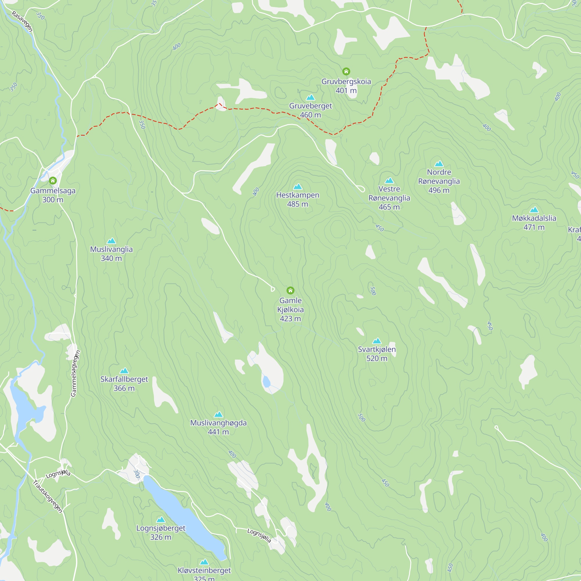 Gamle Kjølkoia map