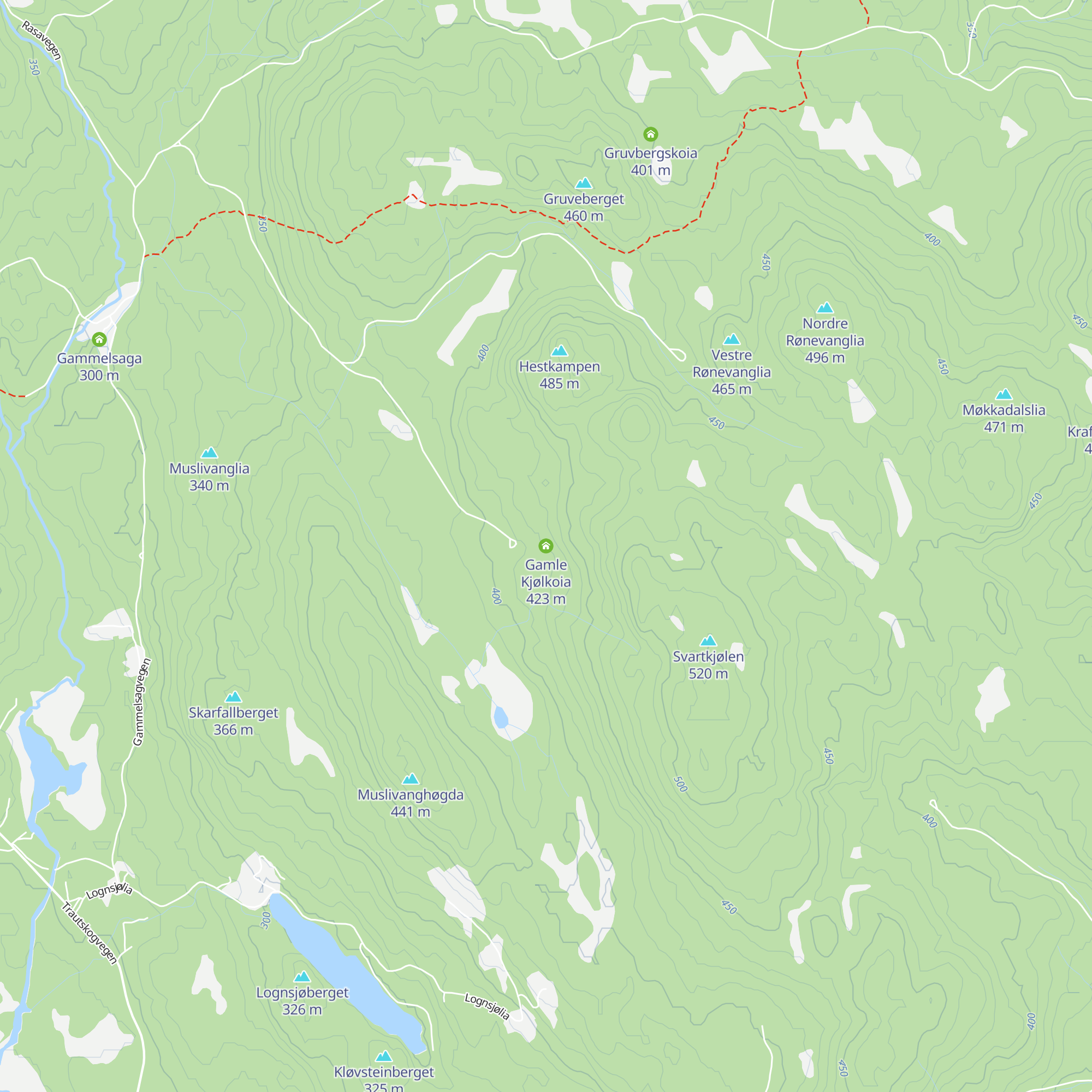 Gamle Kjølkoia map