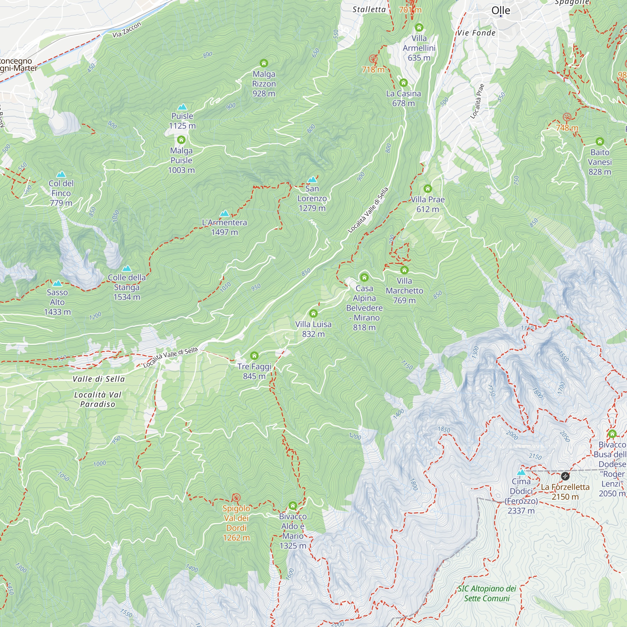 Villa Luisa map