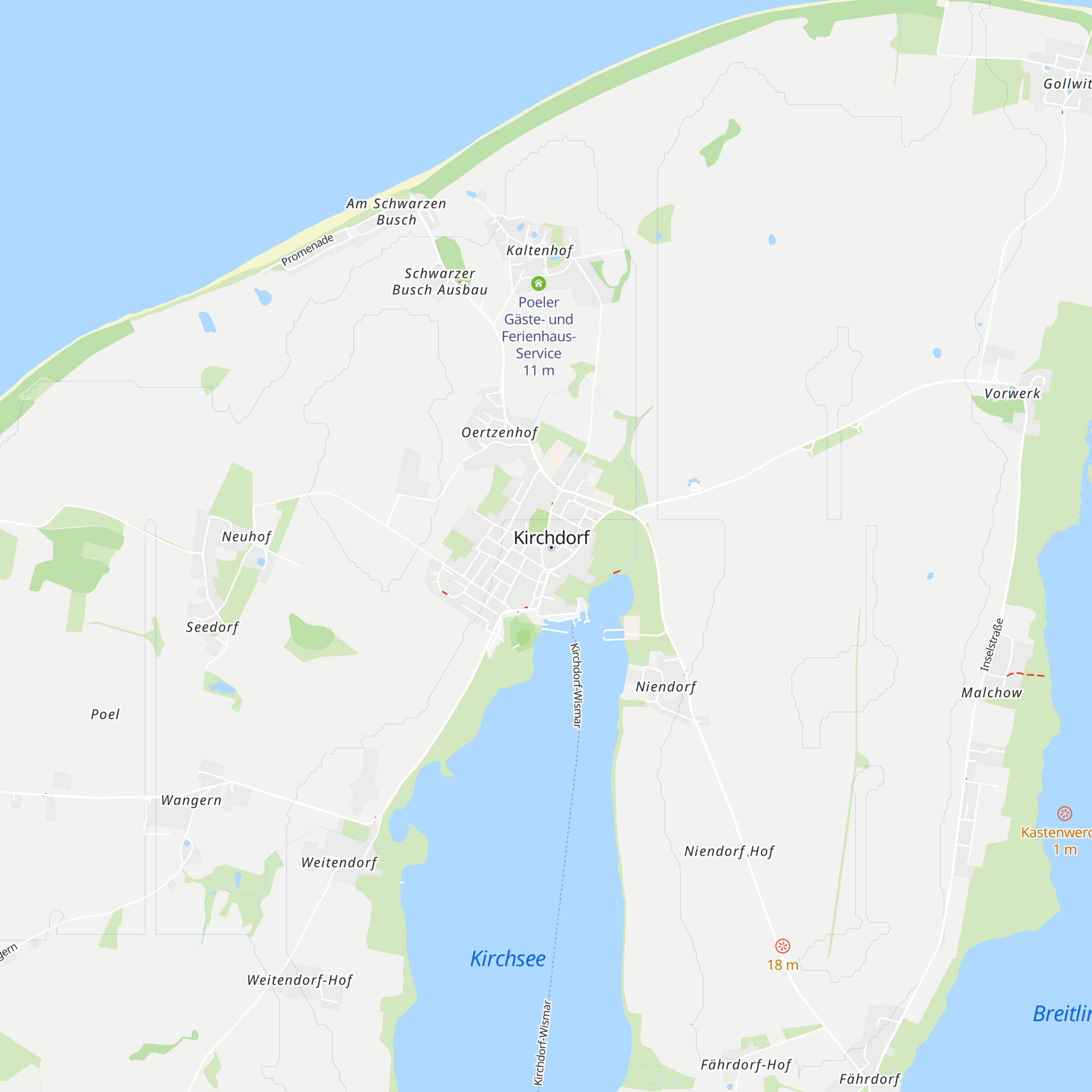 Kurverwaltung Insel Poel map