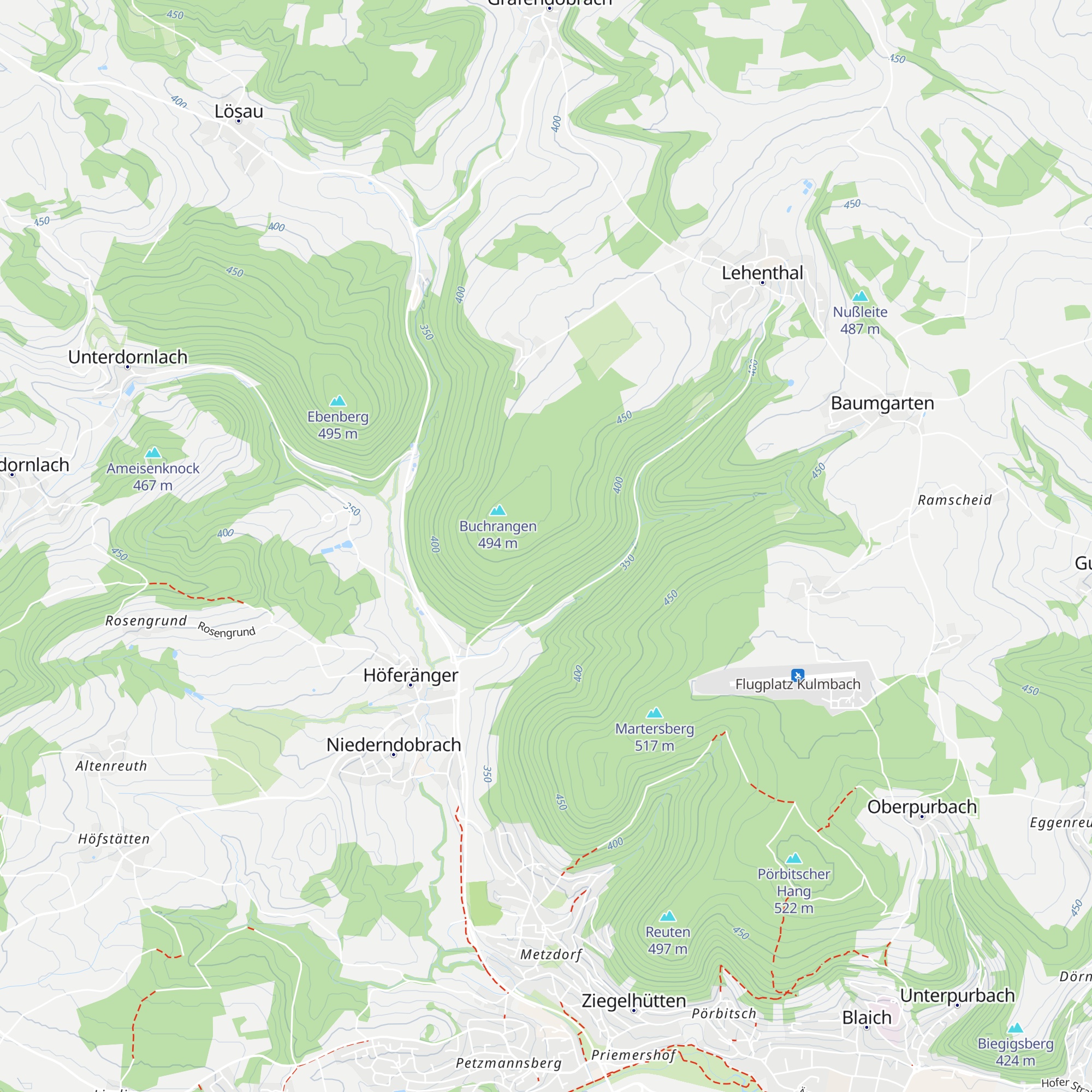 Kober-Hütte map