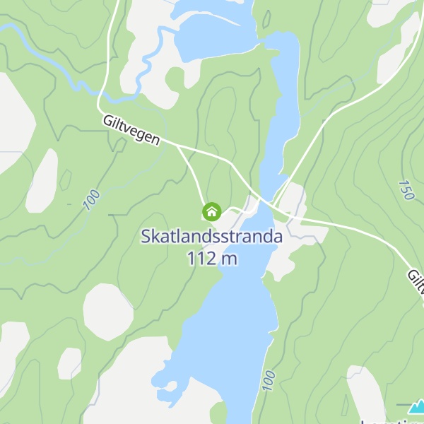 Map of Skatlandsstranda