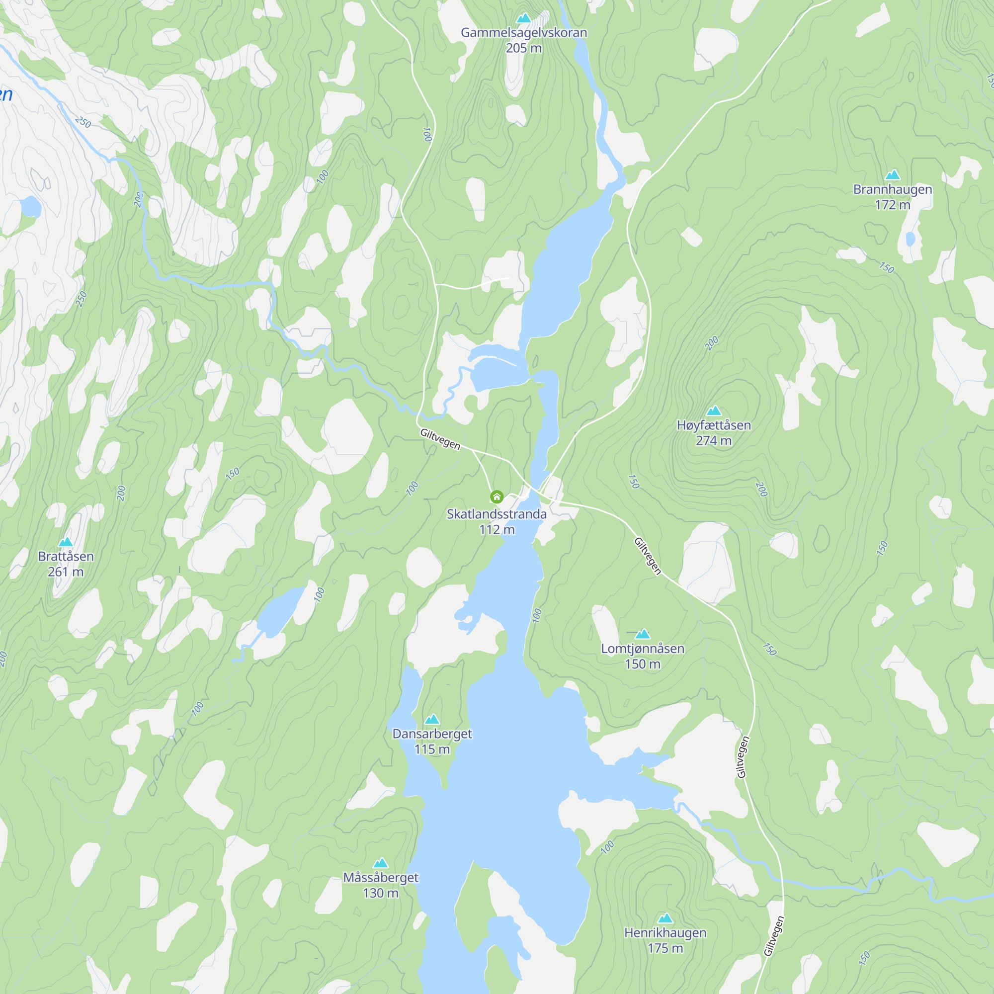 Skatlandsstranda map