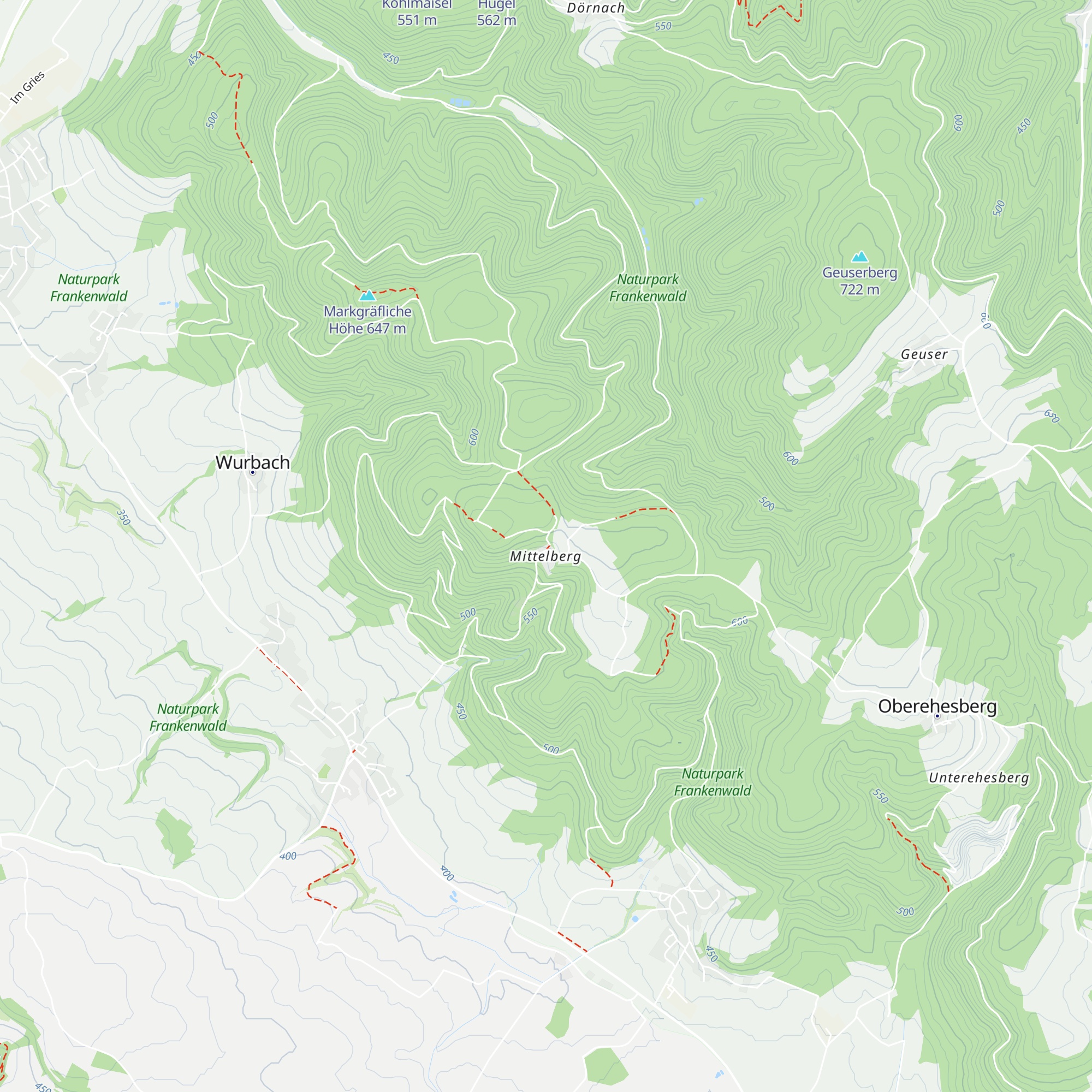 Radspitzalm map