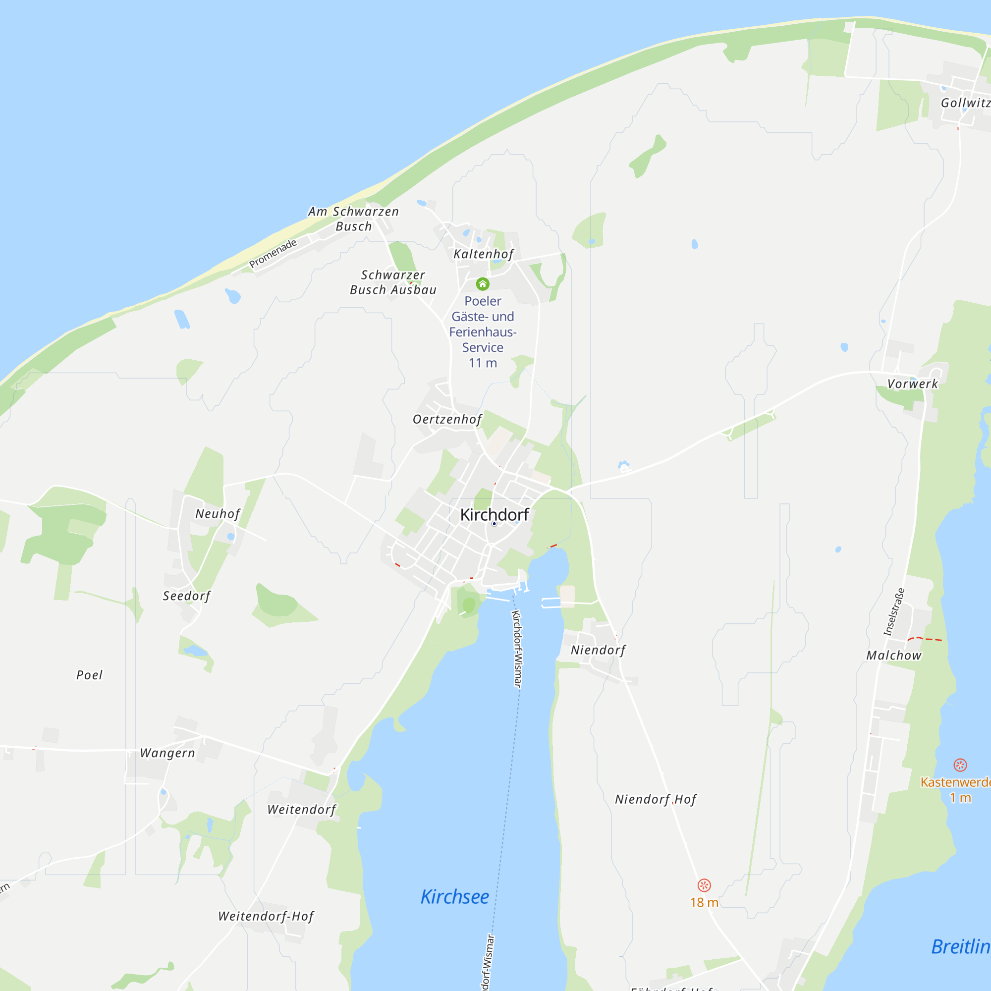 Poeler Tourismus-Service map