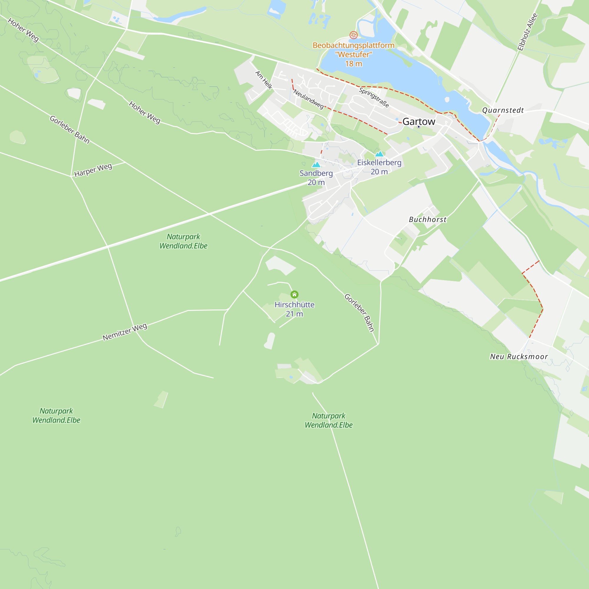 Hirschhütte map