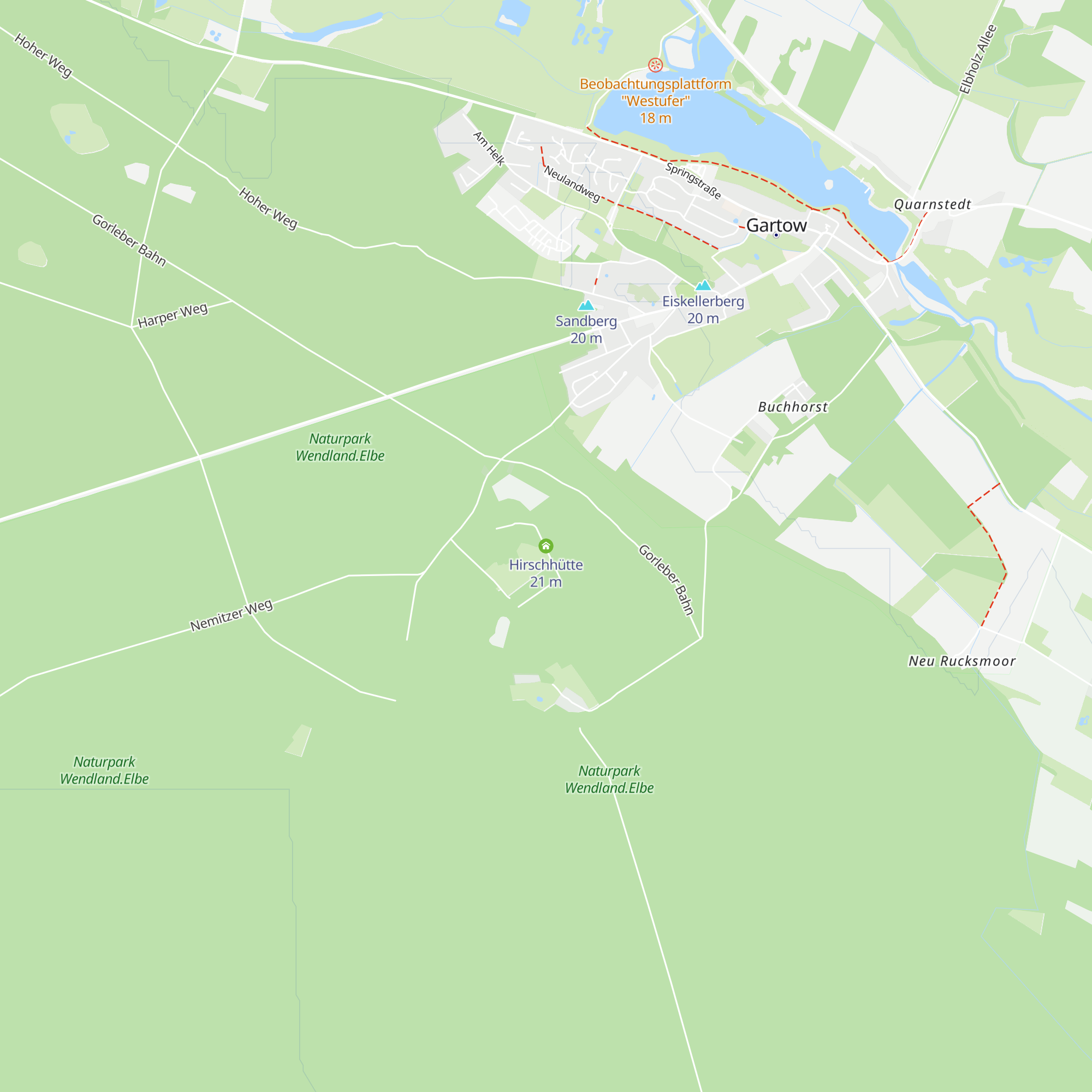 Hirschhütte map