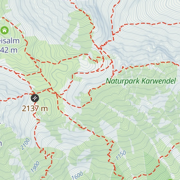 Map of Thaurer Jochspitze