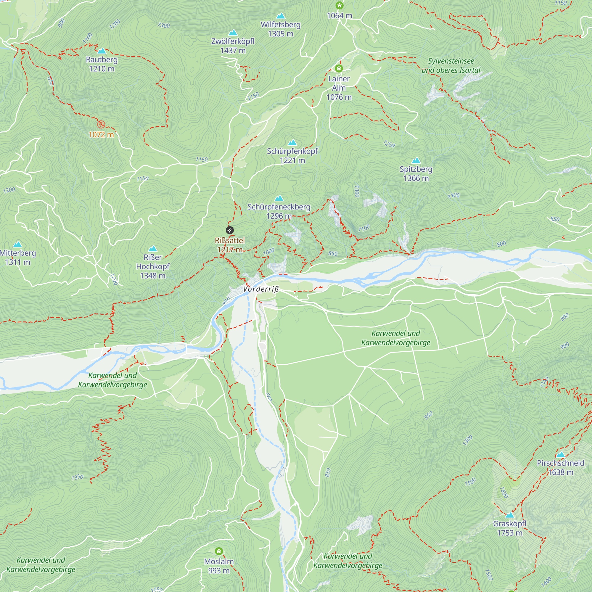 AWO Kinderferienheim Vorderriß map