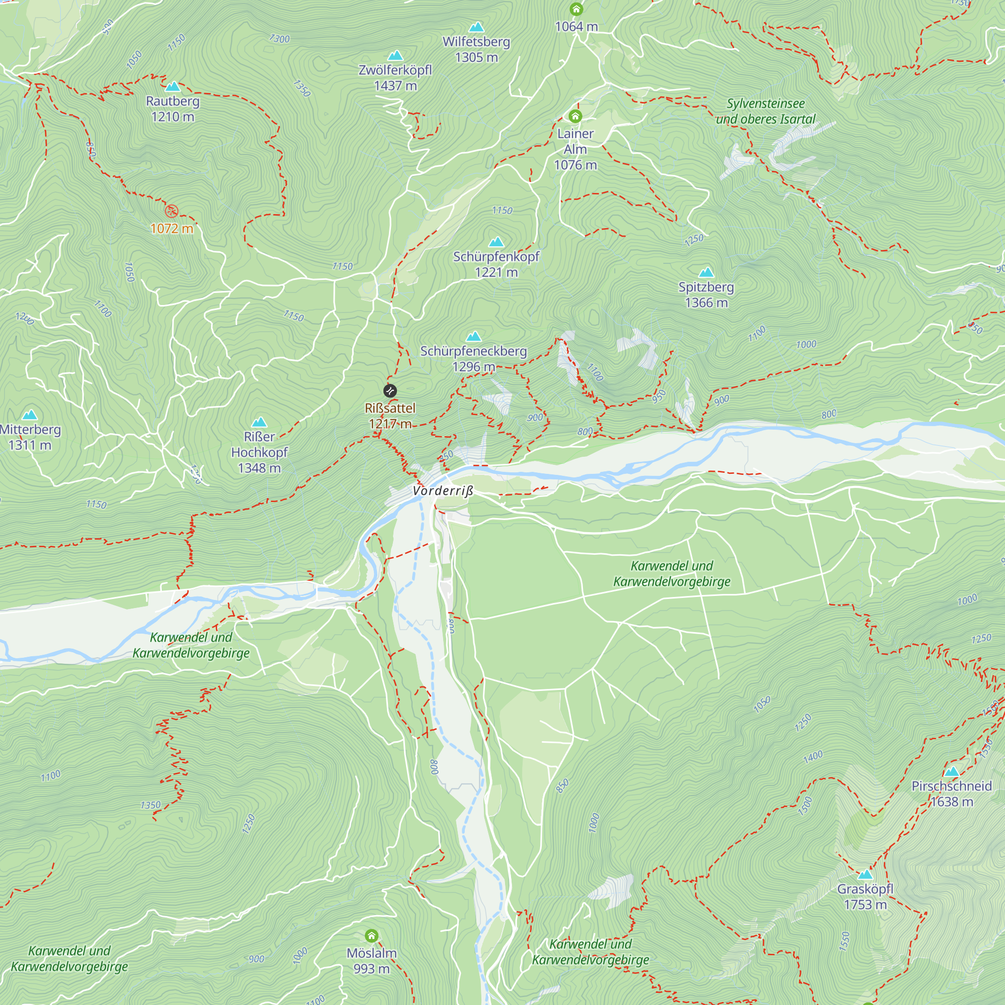 AWO Kinderferienheim Vorderriß map