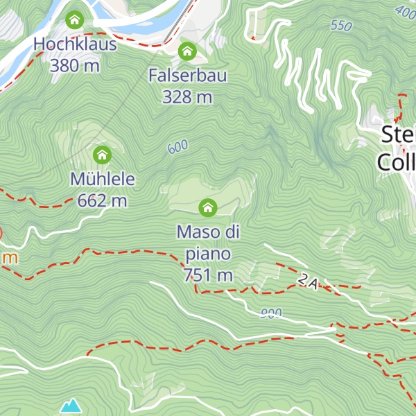 Map of Maso di piano