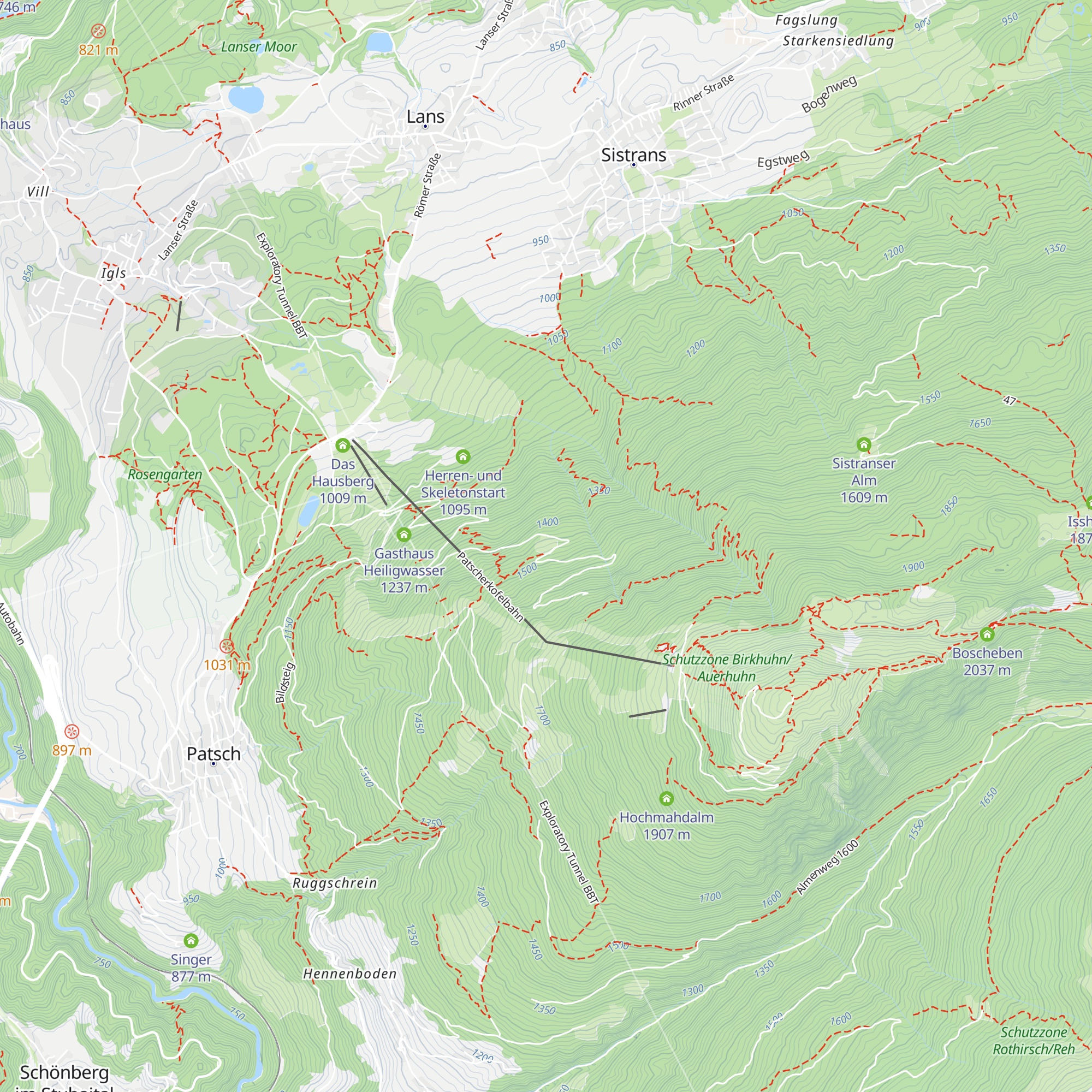 Igler Alm map