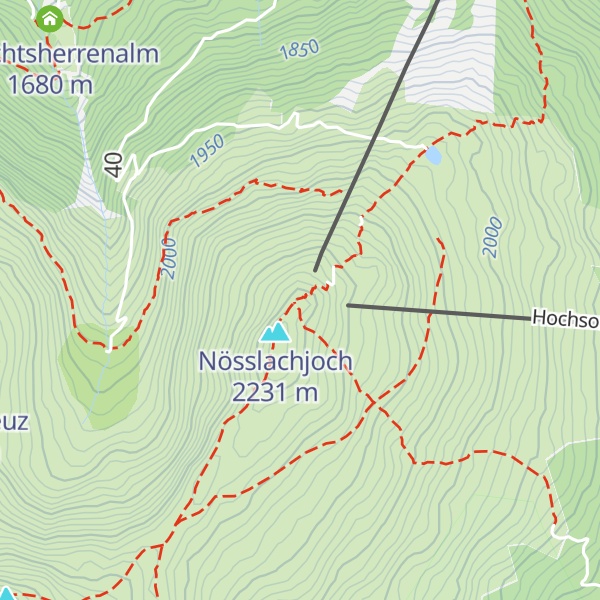 Map of Nösslachjoch-Kreuzgipfel