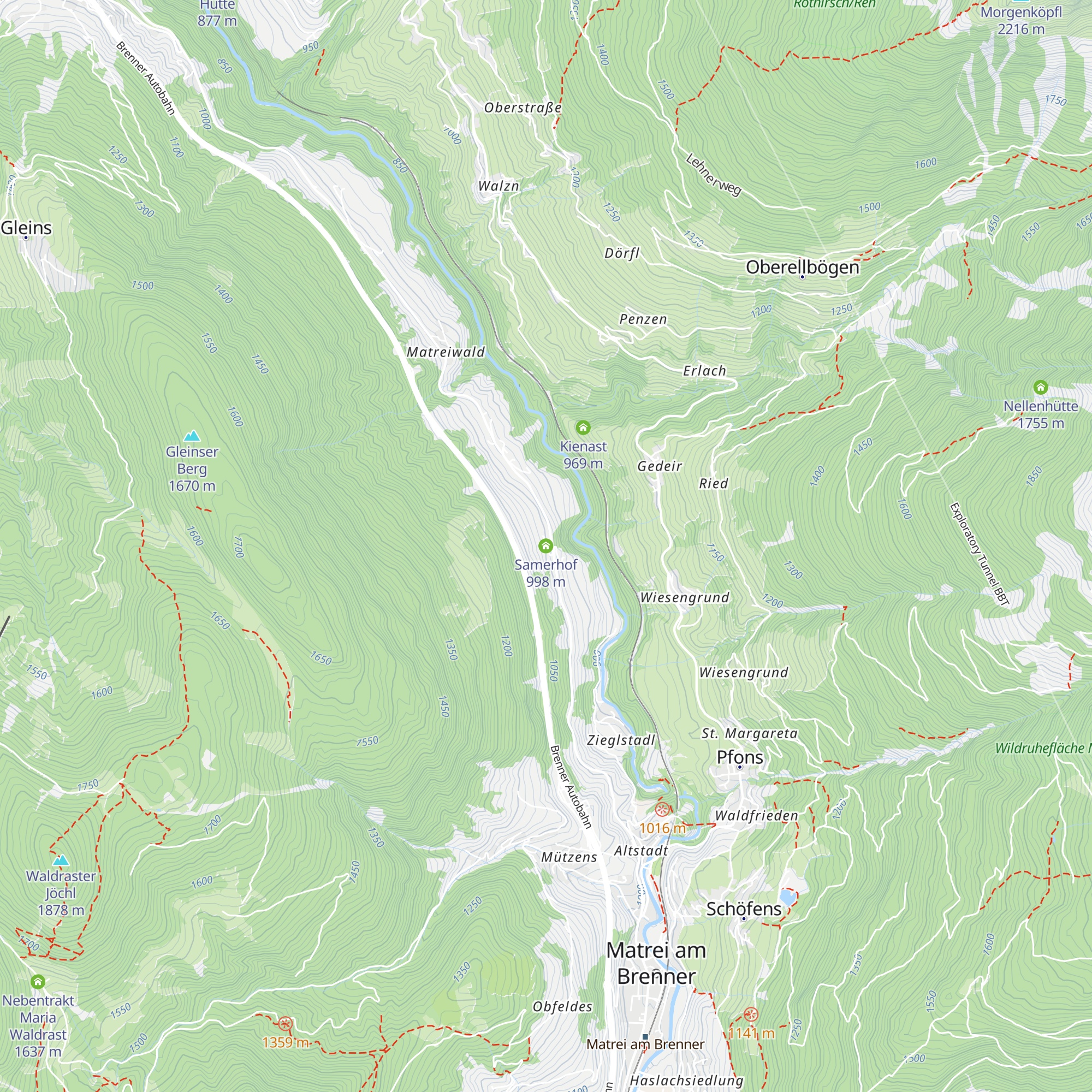 Samerhof map