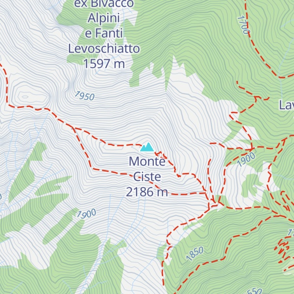 Map of Monte Ciste