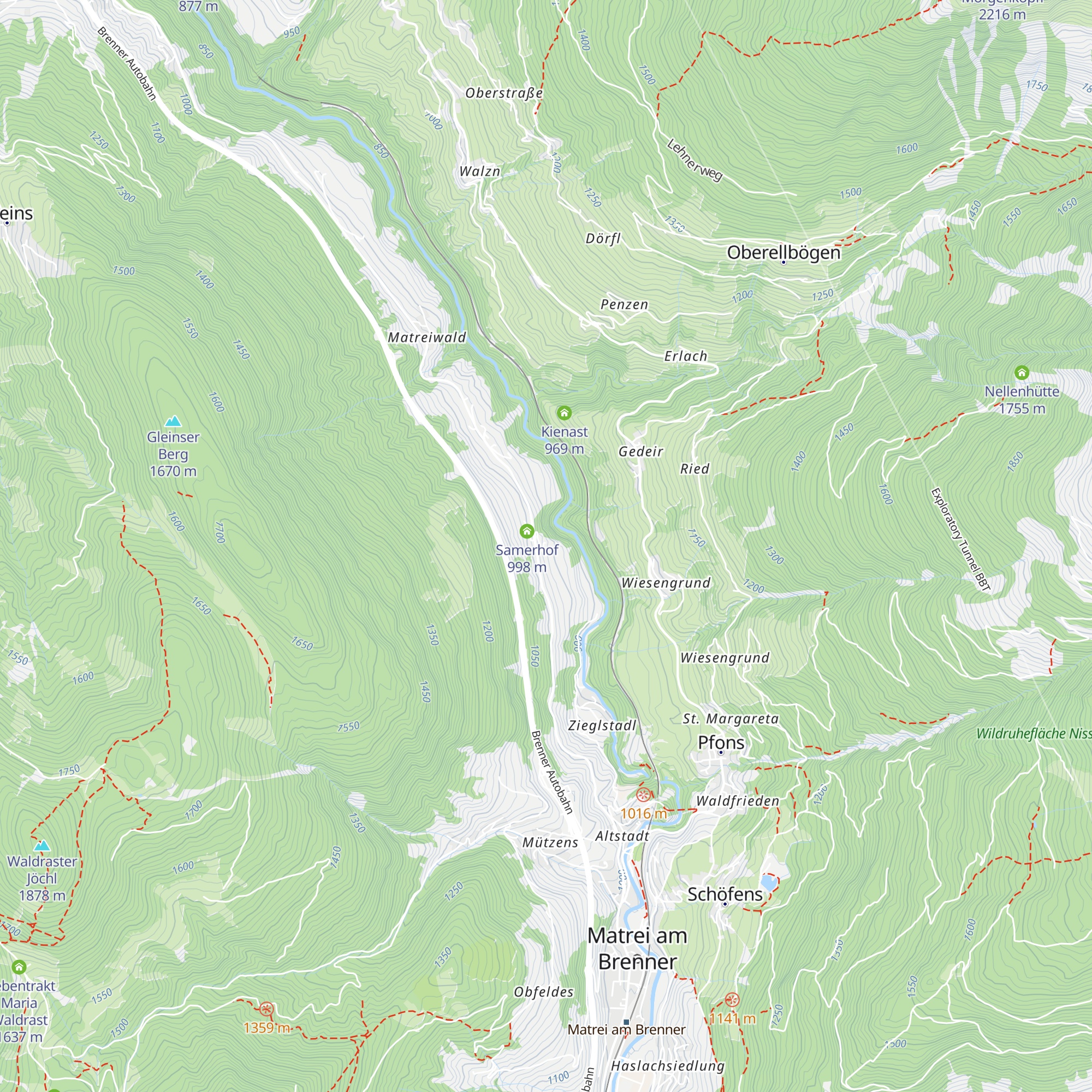 Zeinerhof map