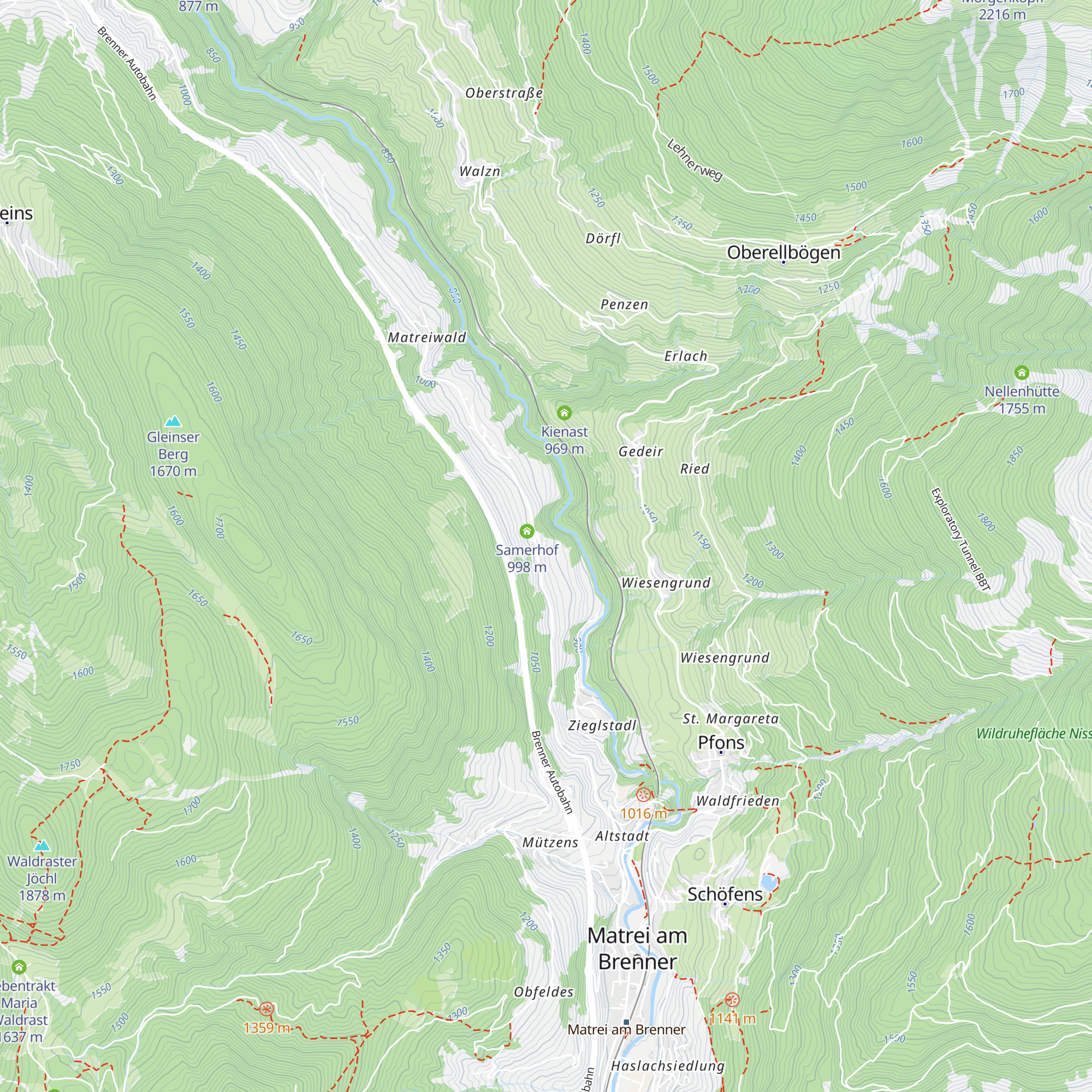 Zeinerhof map