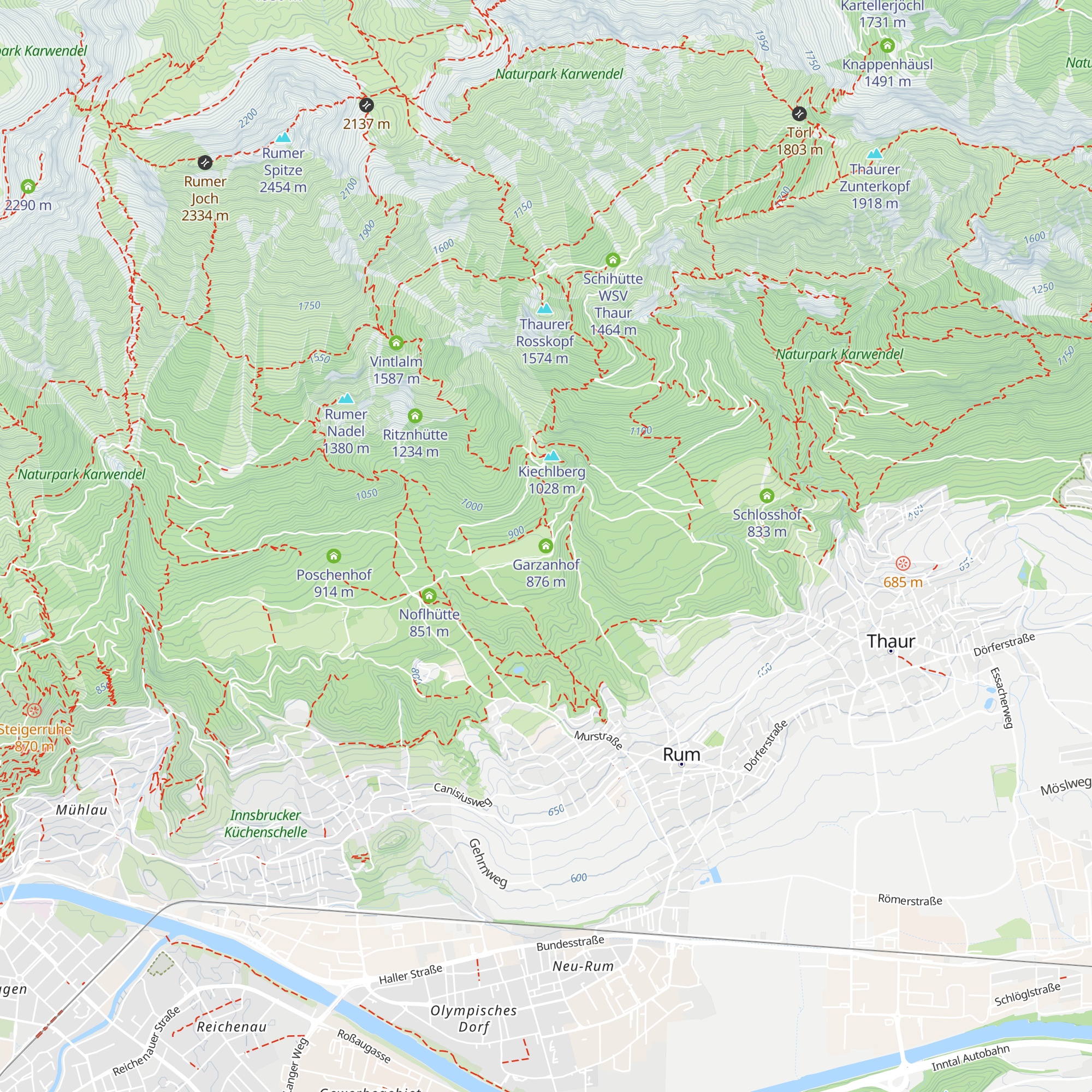 Garzanhof map