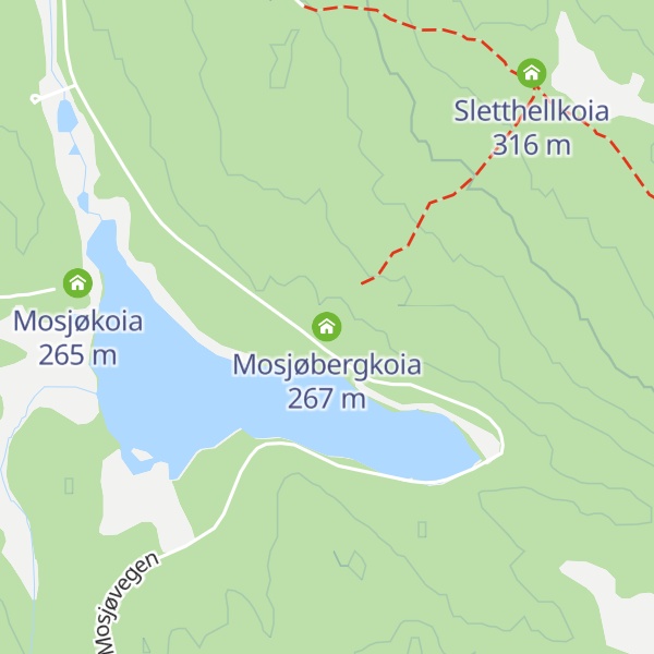 Map of Mosjøbergkoia