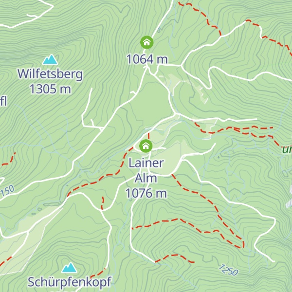 Map of Lainer Alm
