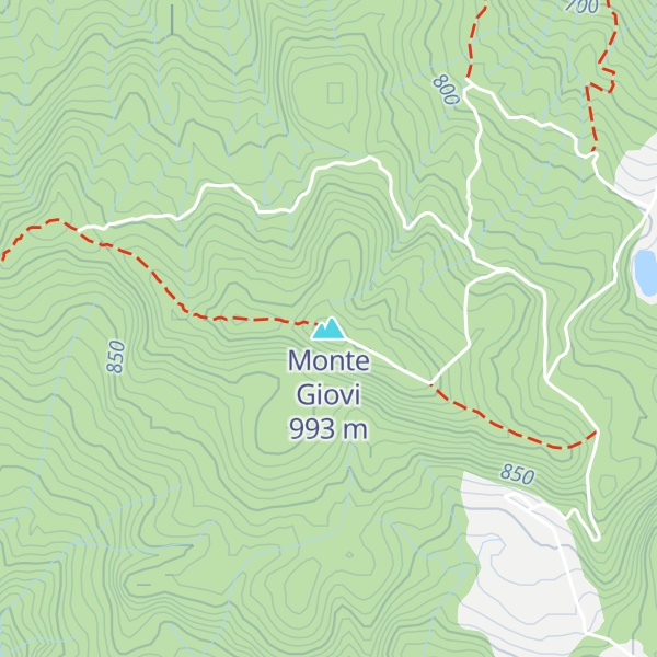 Map of Monte Giovi