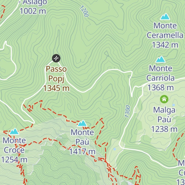 Map of Malga del Gallo