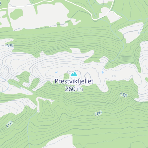 Map of Prestvikfjellet