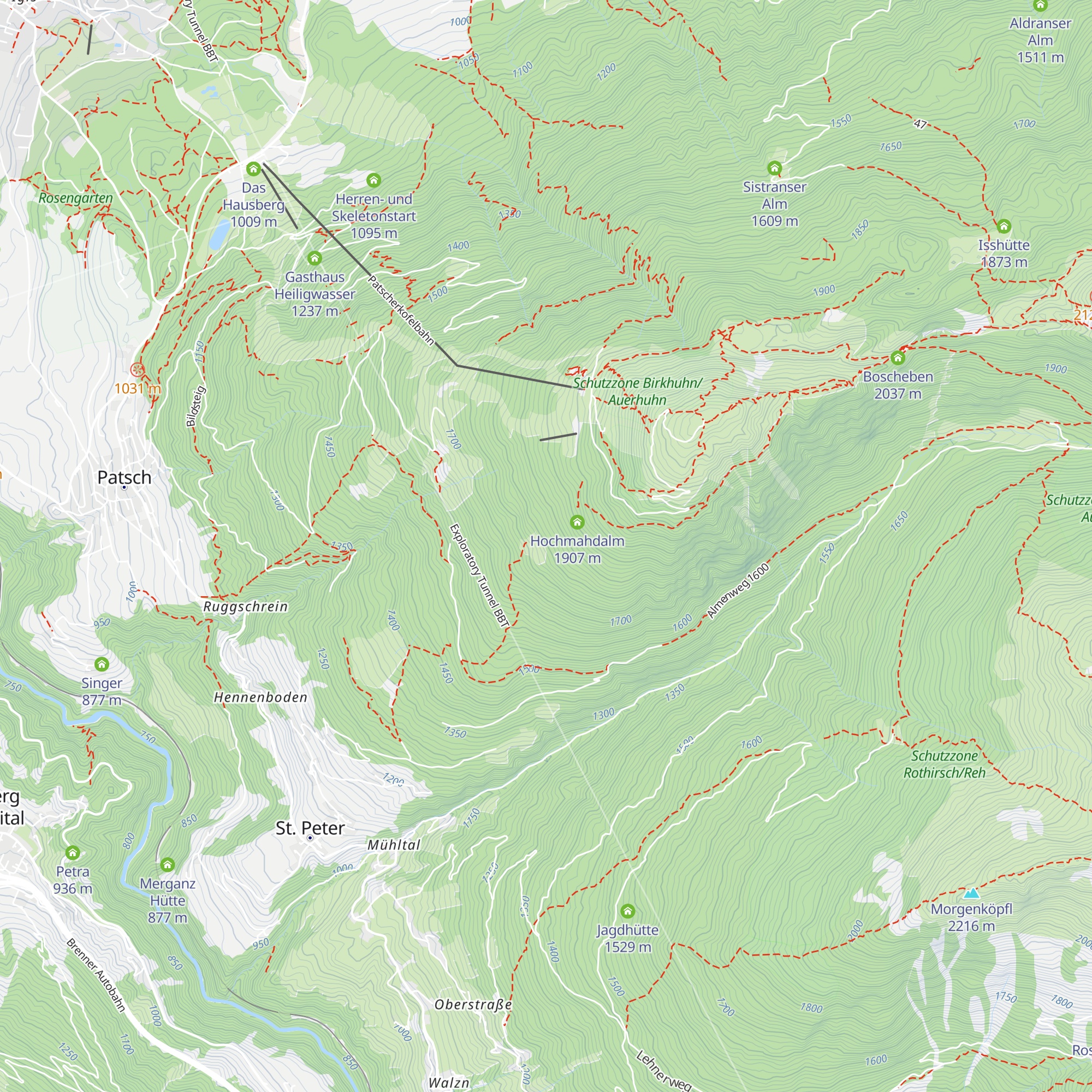 Davidhütte map