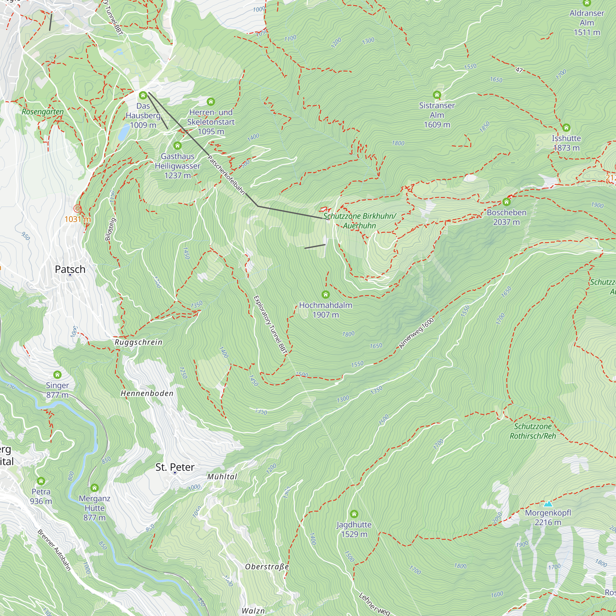 Davidhütte map