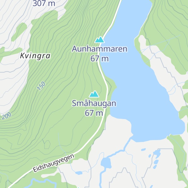 Map of Småhaugan