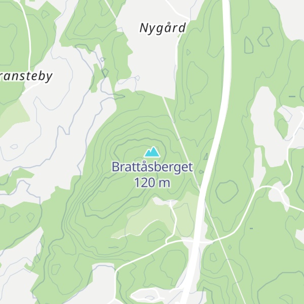 Map of Brattåsberget