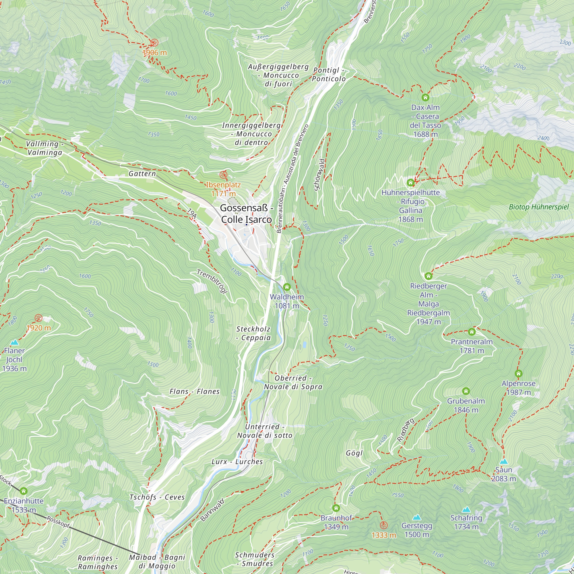 Waldheim map