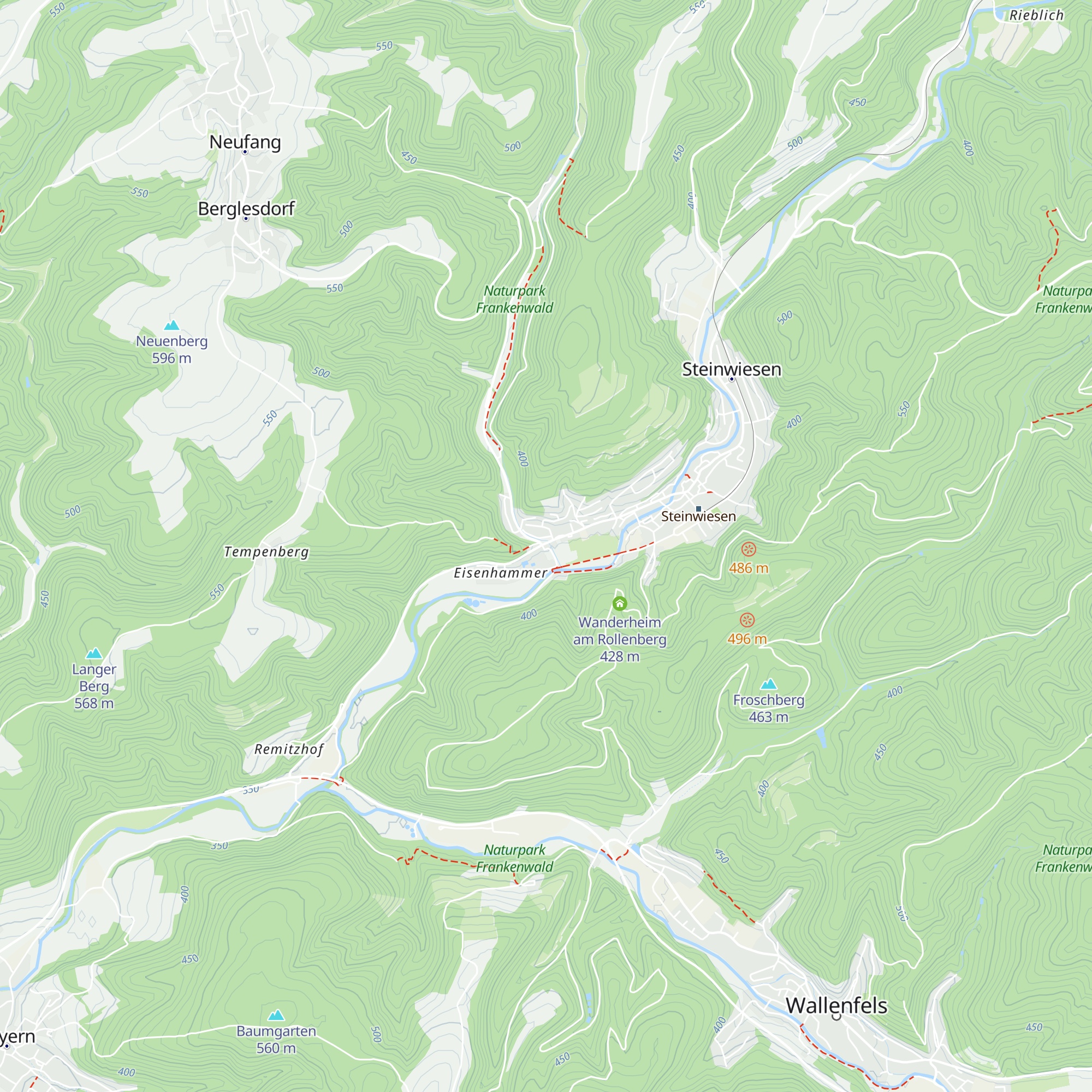 Tourismushaus Oberes Rodachtal map