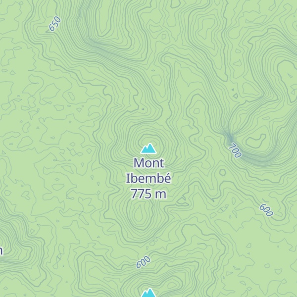 Map of Mont Ibembé