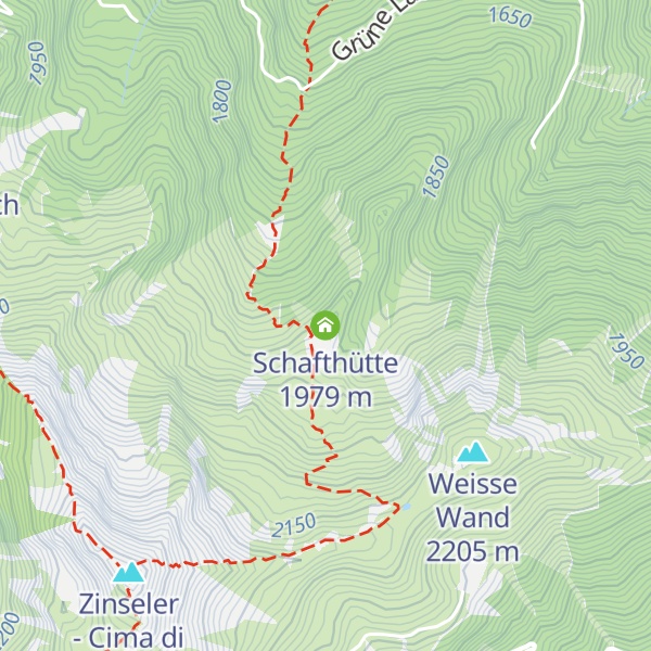 Map of Schafthütte