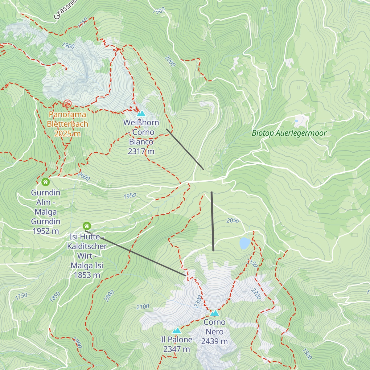 Berghotel Jochgrimm map