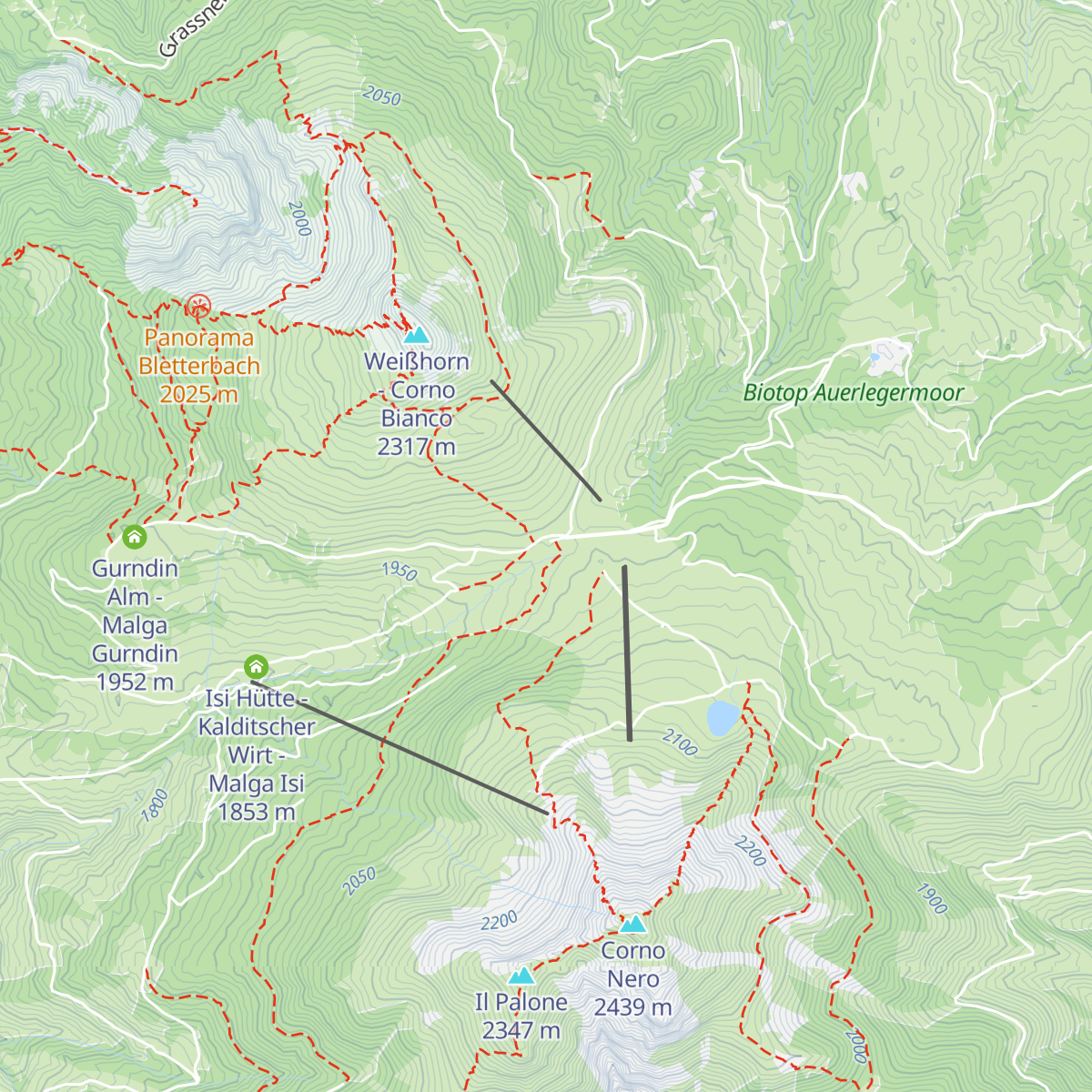 Berghotel Jochgrimm map