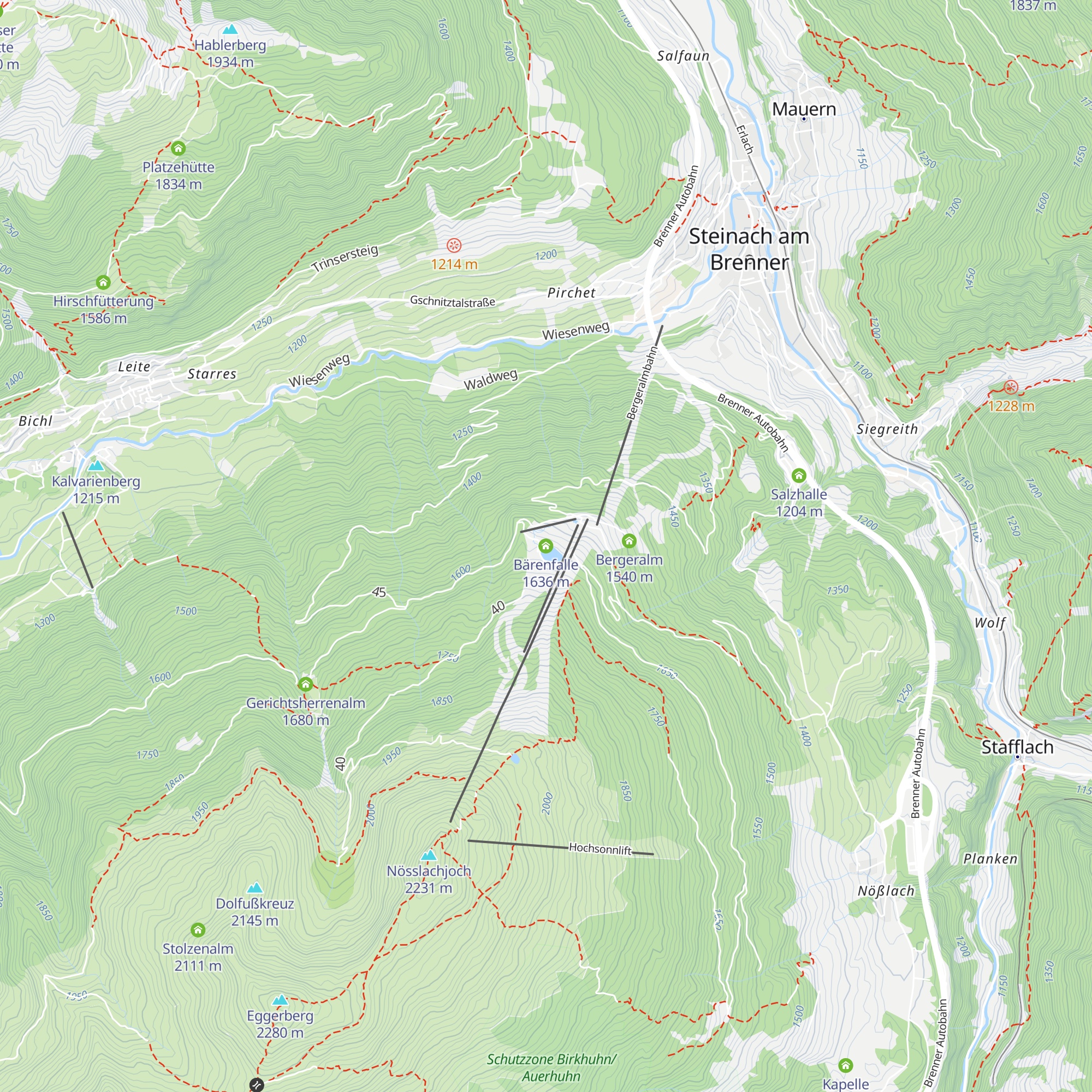 Bärenfalle map
