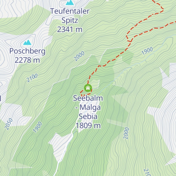 Map of Seebalm - Malga Sebia