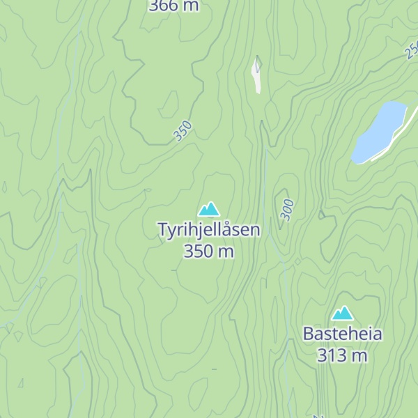 Map of Tyrihjellåsen