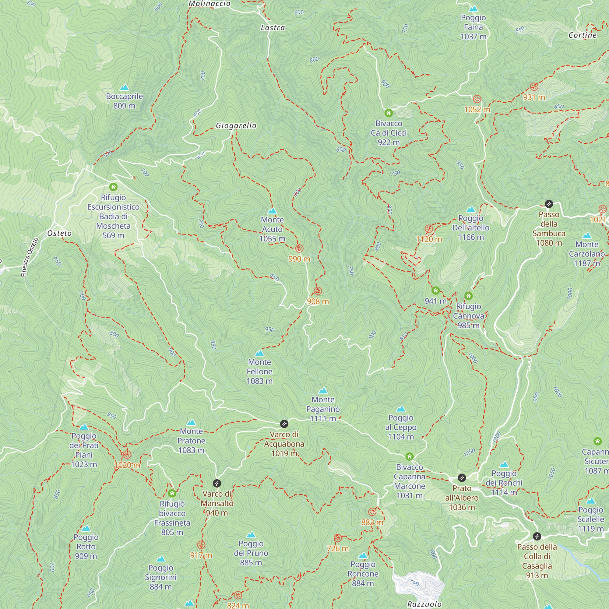 Rifugio La Serra map