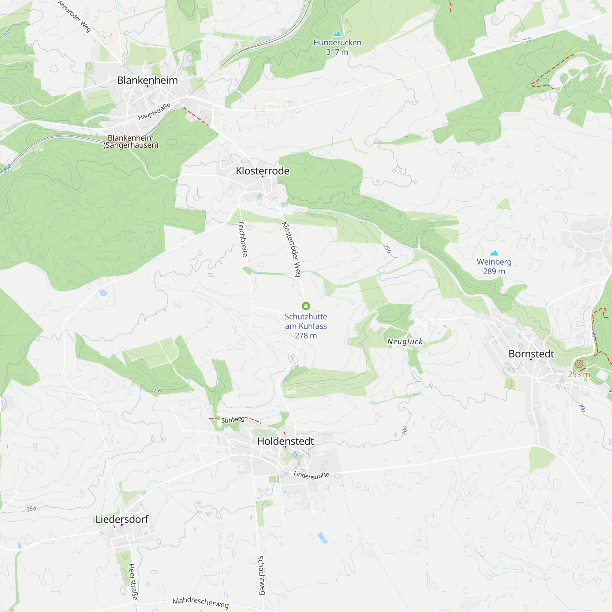 Schutzhütte am Kuhfass map