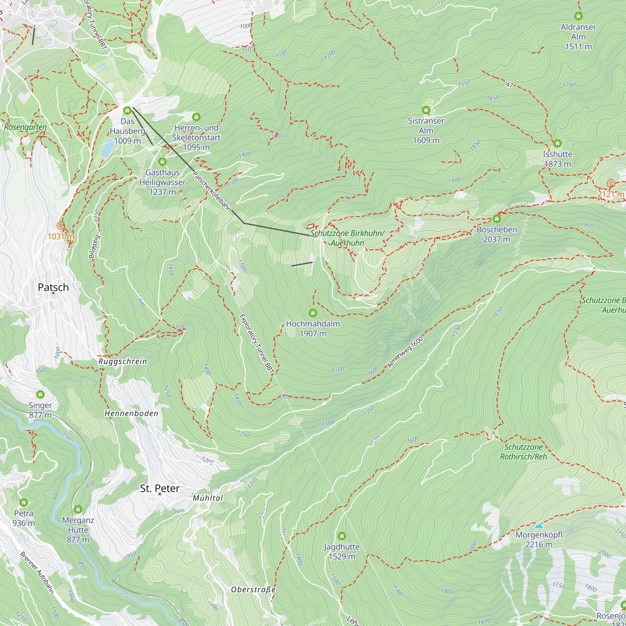 Hochmahdalm map