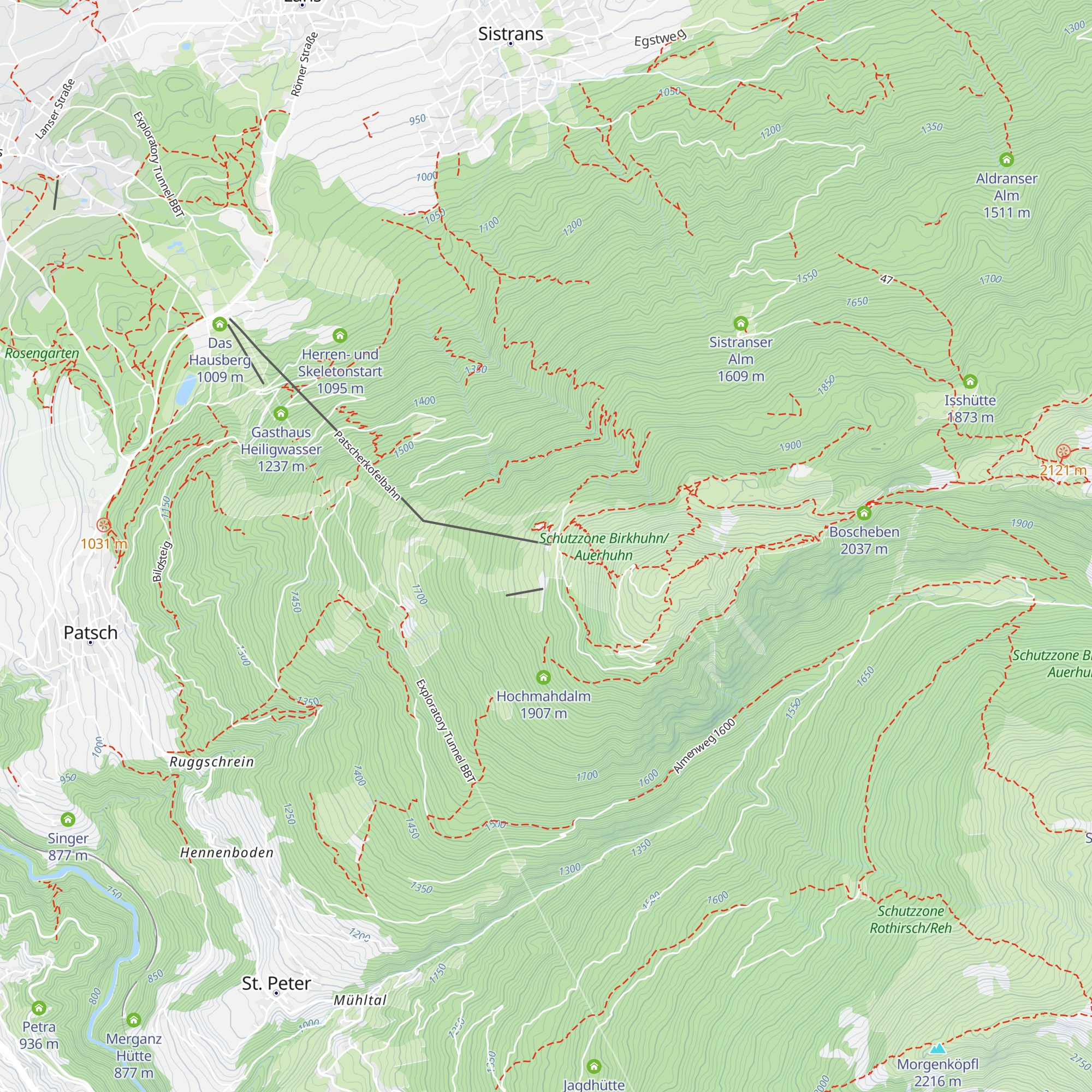 Das Kofel map