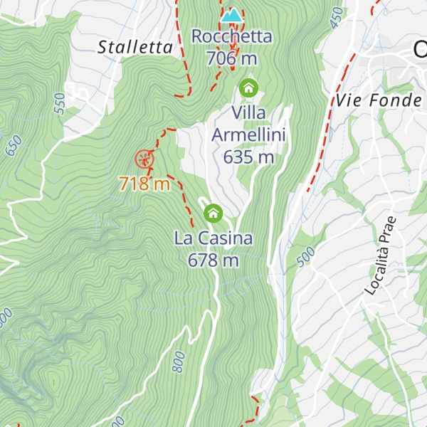 Map of La Casina